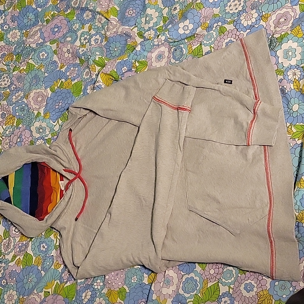 TomboyX French Terry Rainbow pride hoodie